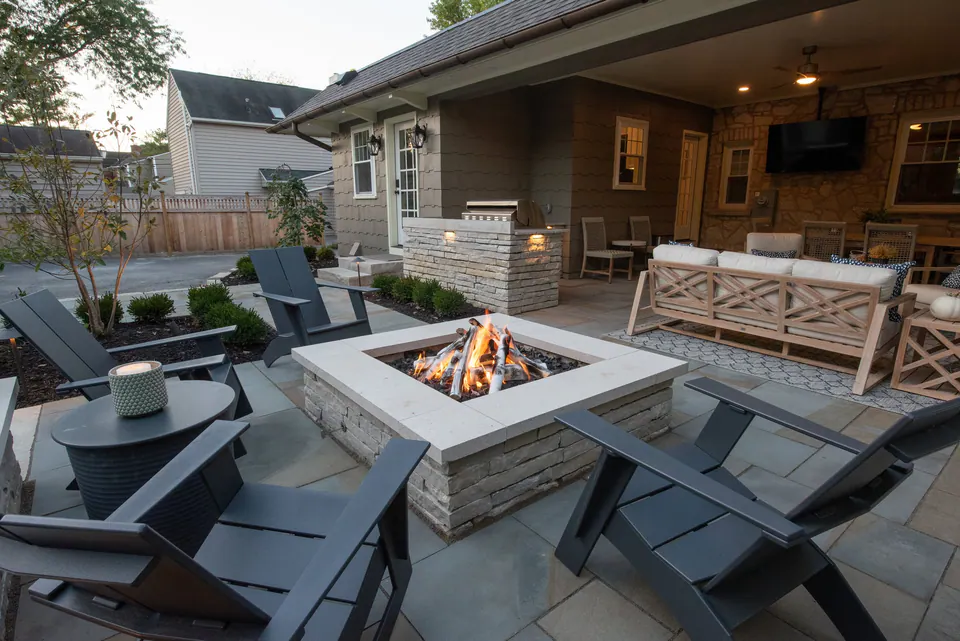 Patio and Fire Feature in Upper Arlington, OH